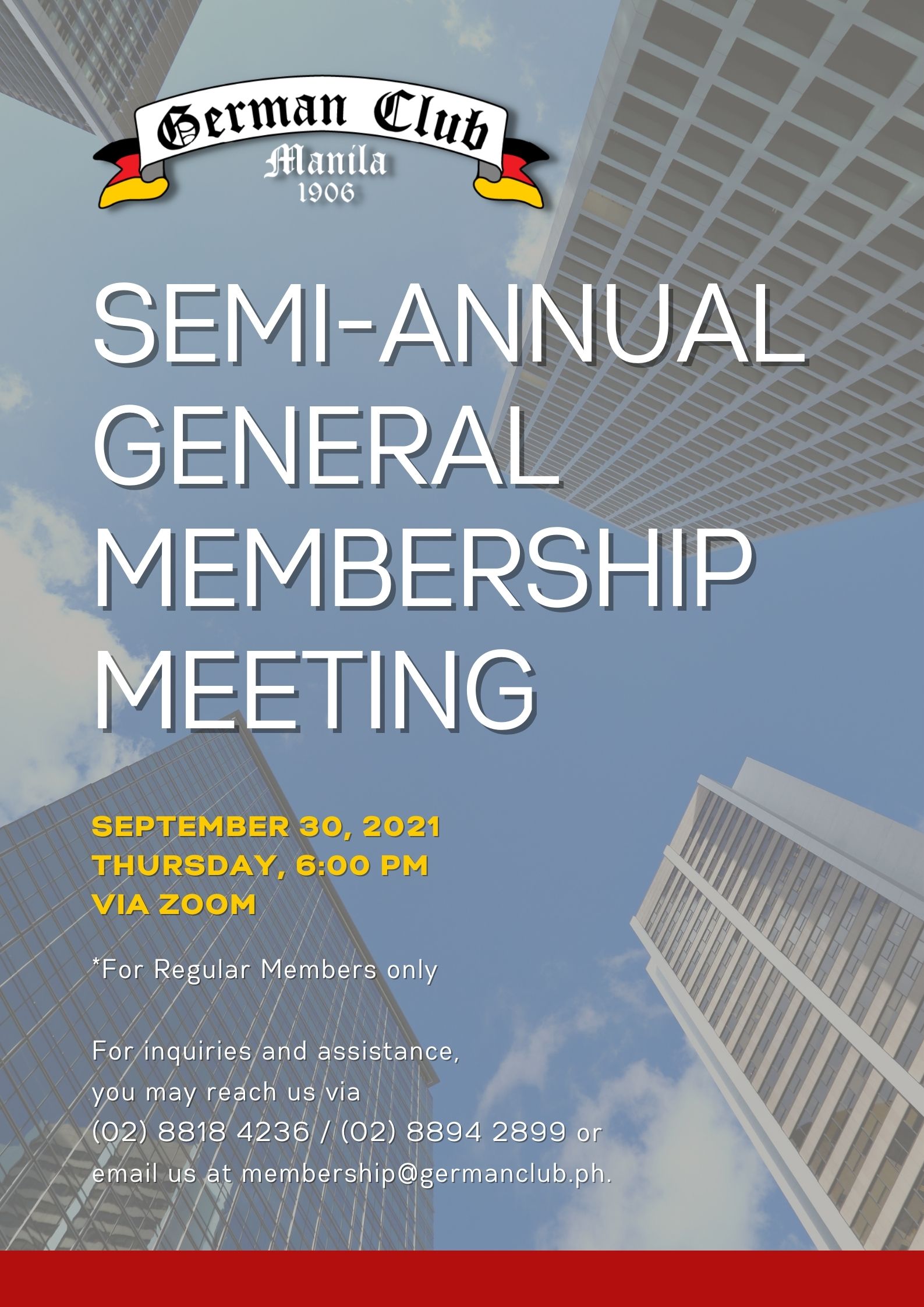 Semi-Annual General Membership Meeting (SAGM)