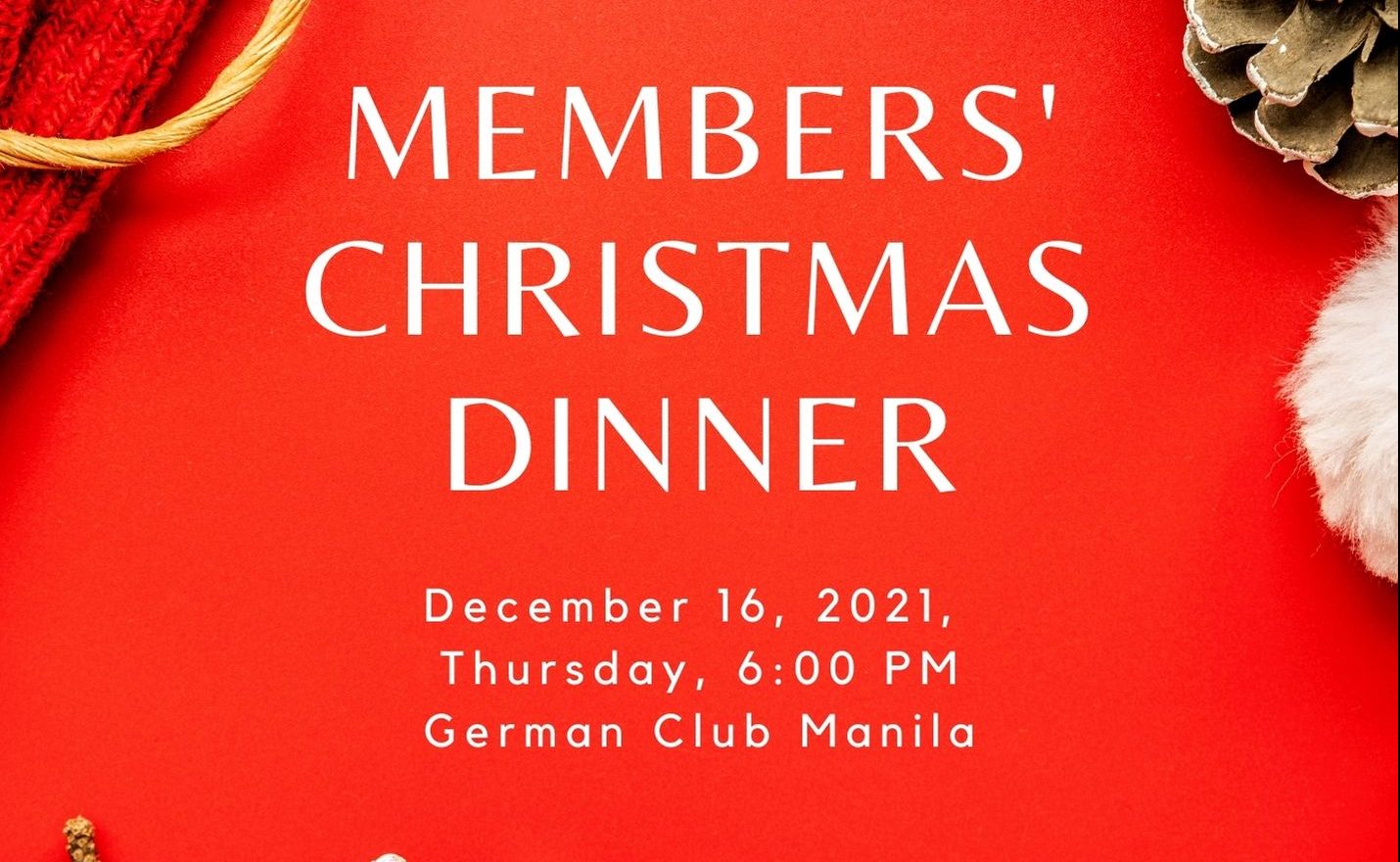 Members' Christmas Dinner