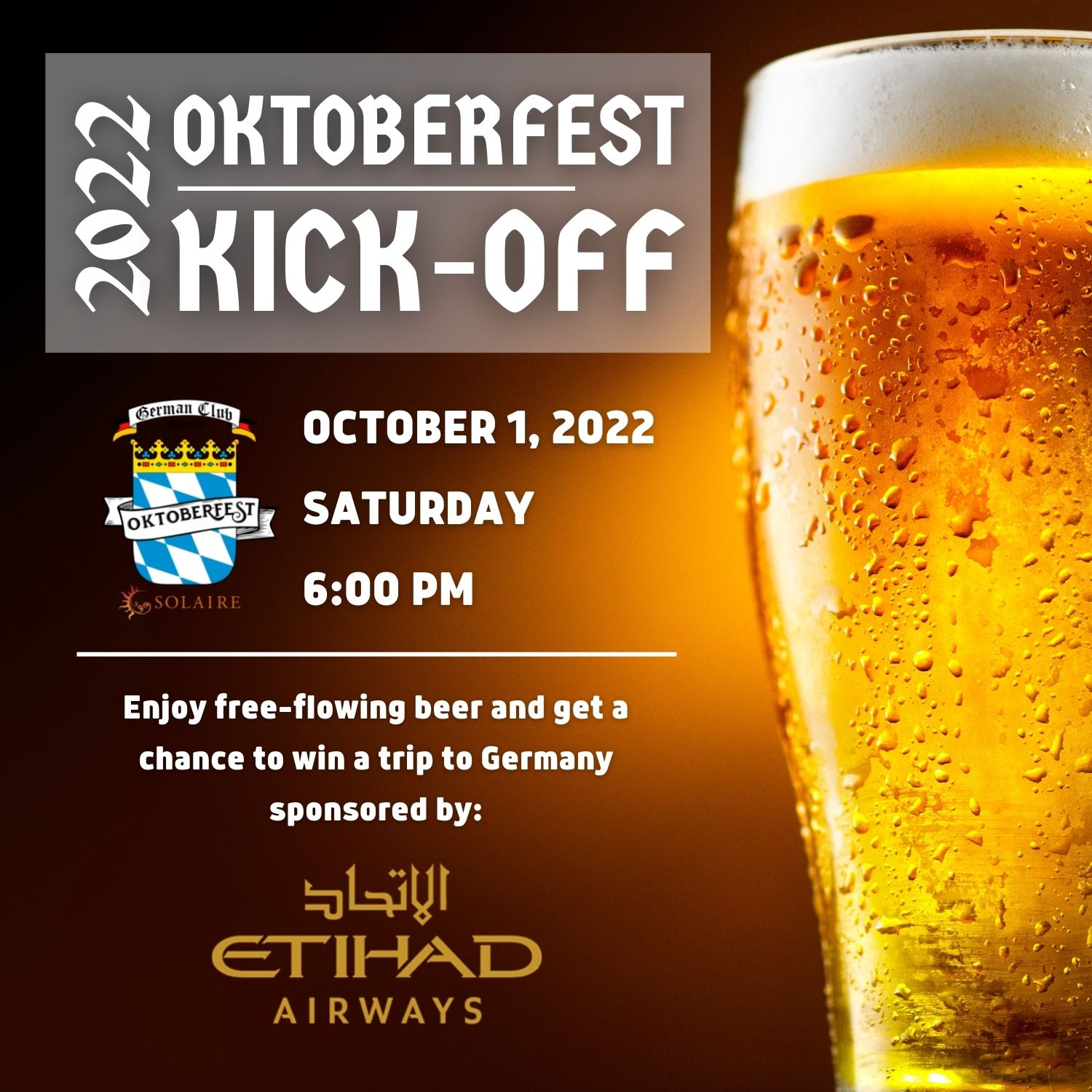 Oktoberfest Kick-Off 1 October 2022