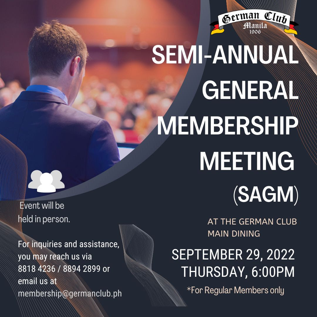 Semi-Annual General Membership Meeting 29 September 2022