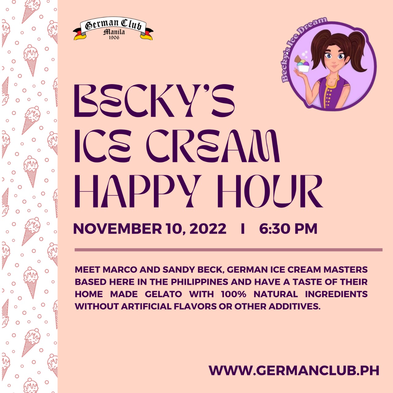 ICE CREAM HAPPY HOUR by Becky's Ice Dream on 10 November 2022