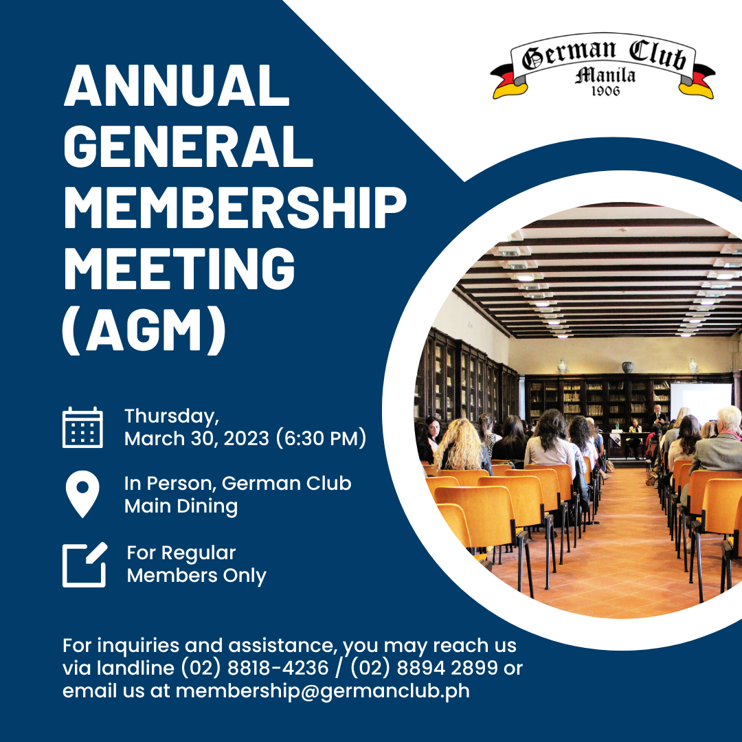 Annual General Membership Meeting (AGM)