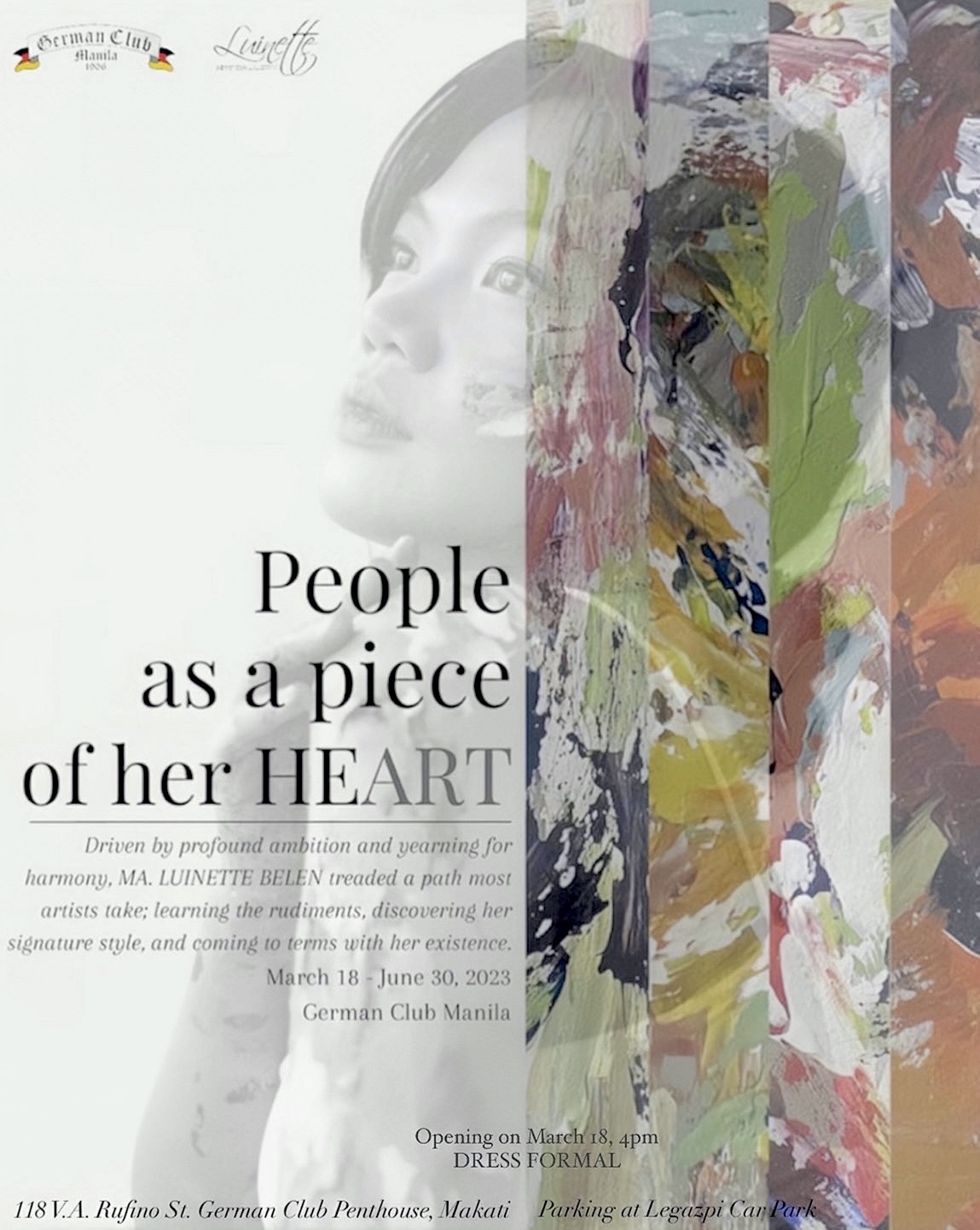Luinette Art Gallery: People as a piece of her HEART