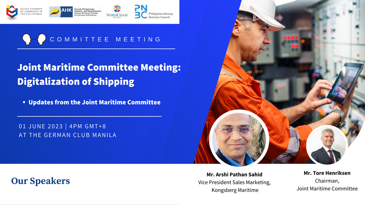 Joint Maritime Committee Meeting: Digitalization of Shipping