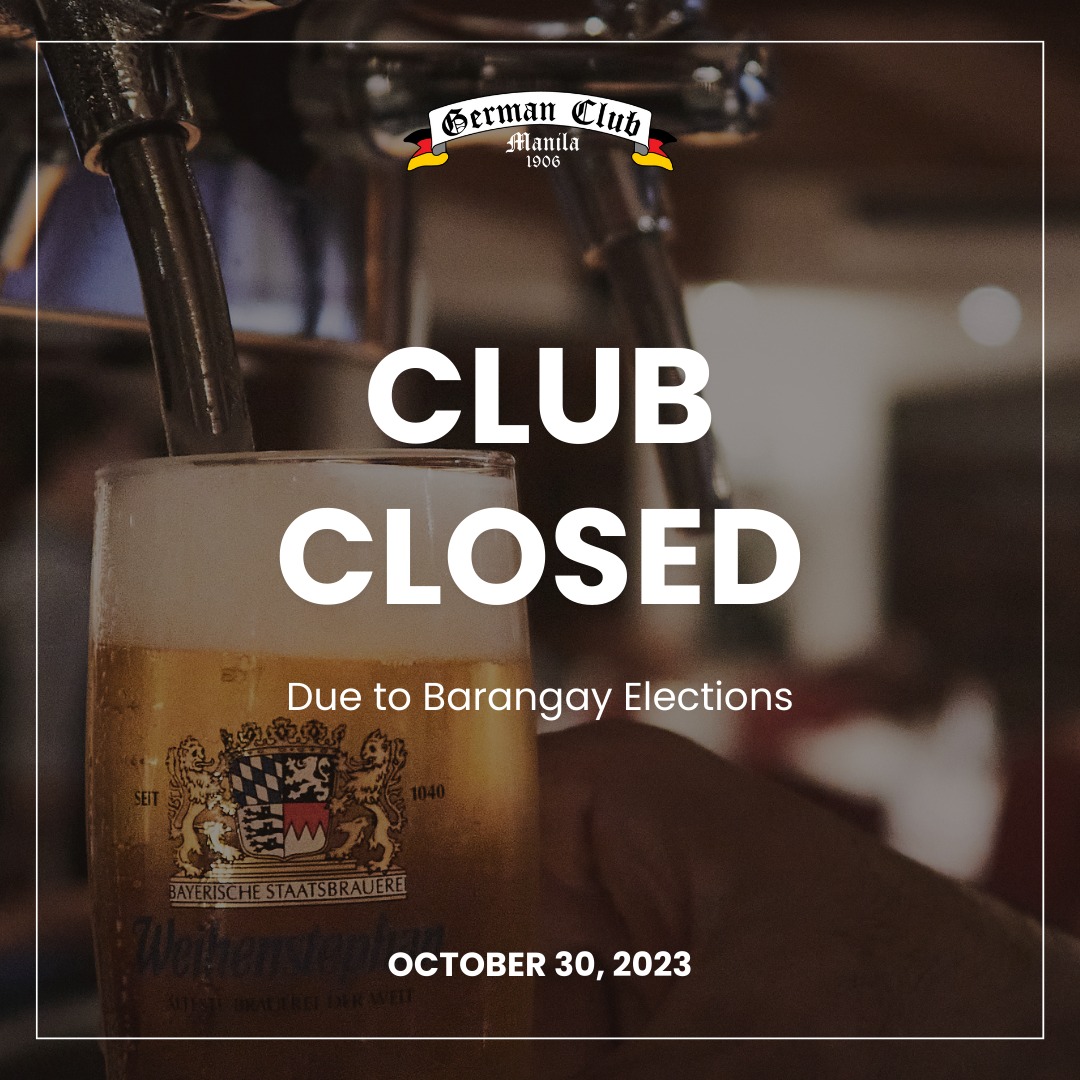 Club Closed: Barangay Elections