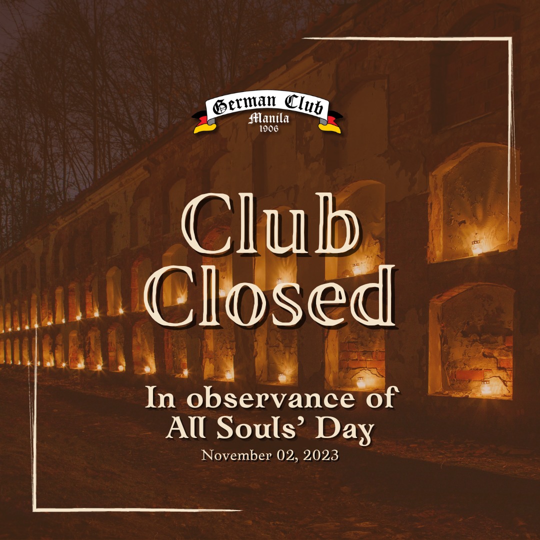 Club Closed: All Souls' Day